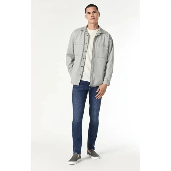 Mavi Men's Stefan Denim Jacket Shirt Stone Natural Dye Size XXL NWT - Picture 4 of 16